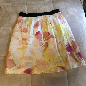 LOFT floral skirt